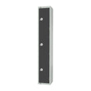 Elite Three Door Padlock Locker Graphite Grey