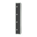 Elite Four Door Manual Combination Locker Locker Graphite Grey