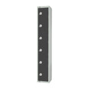 Elite Six Door Padlock Locker Graphite Grey