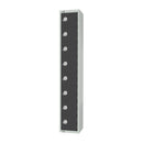 Elite Eight Door Camlock Locker Graphite Grey