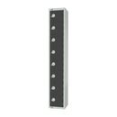 Elite Eight Door Coin Return Locker Graphite Grey