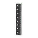 Elite Eight Door Padlock Locker with Sloping Top Graphite Grey