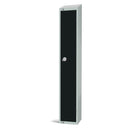 Elite Single Door Manual Combination Locker Locker Black with sloping top
