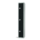 Elite Three Door Electronic Combination Locker Black