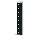 Elite Eight Door Electronic Combination Locker with Sloping Top Black