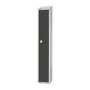 Elite Single Door Electronic Combination Locker with Sloping Top Graphite Grey