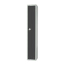 Elite Single Door Padlock Locker Graphite Grey