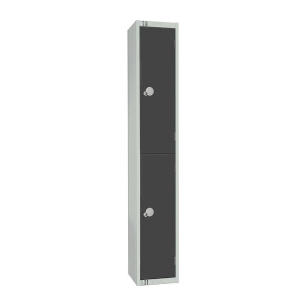 Elite Double Door Camlock Locker Graphite Grey