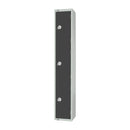 Elite Three Door Padlock Locker Graphite Grey