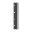 Elite Four Door Camlock Locker Graphite Grey