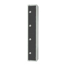 Elite Four Door Padlock Locker Graphite Grey