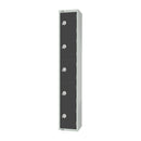 Elite Five Door Coin Return Locker Graphite Grey