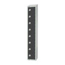 Elite Eight Door Electronic Lock with Sloping Top Graphite Grey