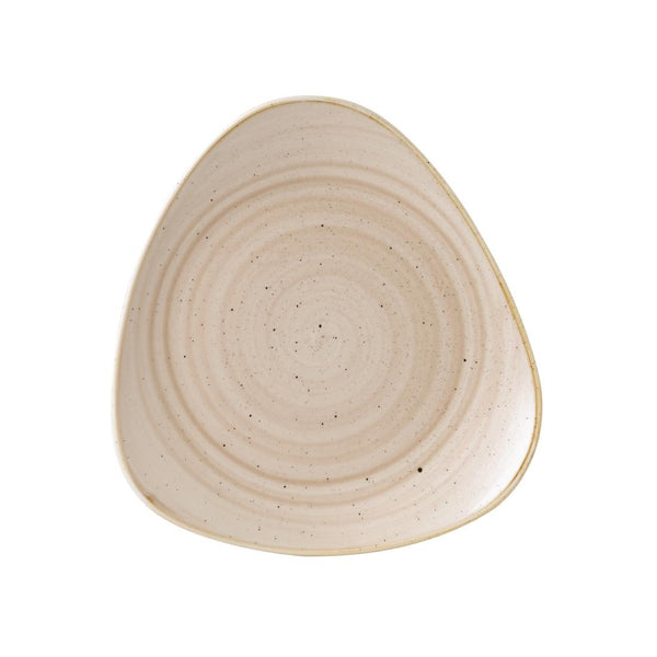 Churchill Stonecast Triangle Plate Nutmeg Cream 311mm (Pack of 6)