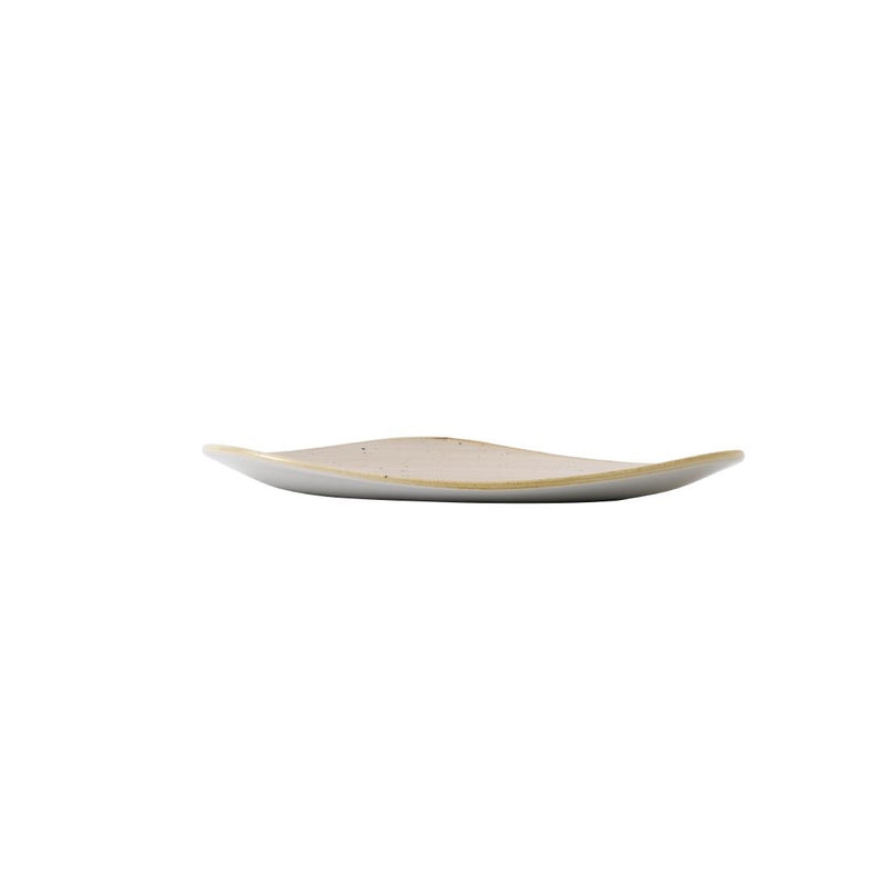 Churchill Stonecast Triangle Plate Nutmeg Cream 229mm (Pack of 12)