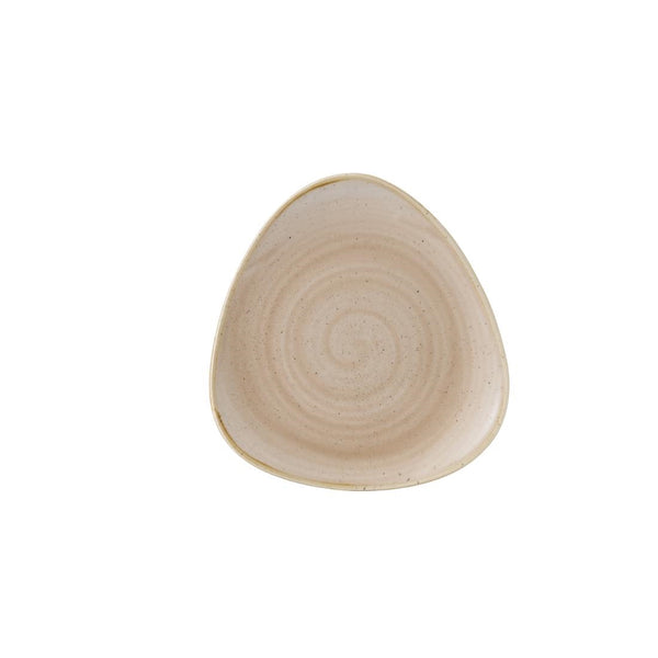 Churchill Stonecast Triangle Plate Nutmeg Cream 192mm (Pack of 12)