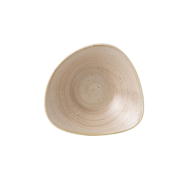 Churchill Stonecast Triangle Bowl Nutmeg Cream 235mm (Pack of 12)