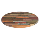 Werzalit, vorgebohrte runde Tischplatte, Blanchas-Rot, 700 mm