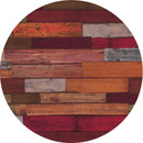 Werzalit, vorgebohrte runde Tischplatte, Blanchas-Rot, 700 mm