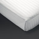 Mitre Comfort Satin-Bettlaken, Weiß, Einzelbett