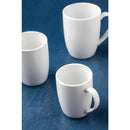Royal Porcelain, klassische weiße Tasse, 350 ml, 12 Stück