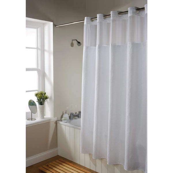Mitre Backing Skirt for Luxury Ultra Waffle Shower Curtain
