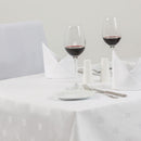 Mitre Luxury Luxor Tablecloth Ivy Leaf White 1780 x 1780mm