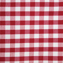 Gingham-Polyester-Servietten, rot kariert (10er-Pack)