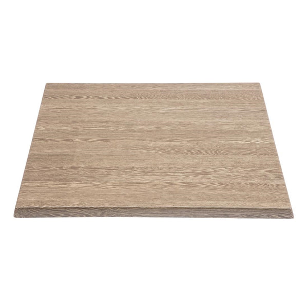 Bolero Pre-Drilled Square Table Top Wenge Grain 700mm