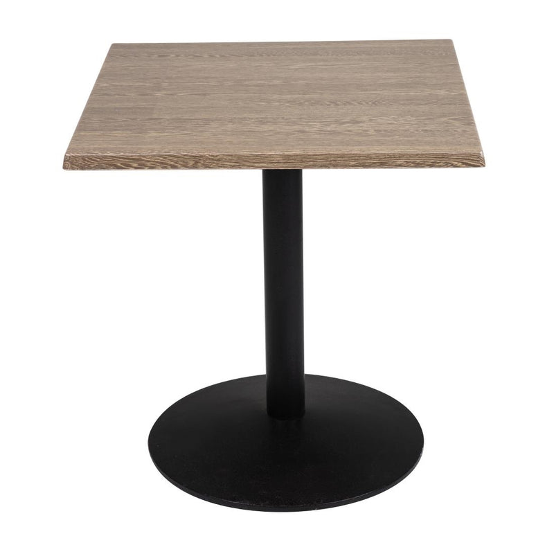 Bolero Pre-Drilled Square Table Top Wenge Grain 700mm