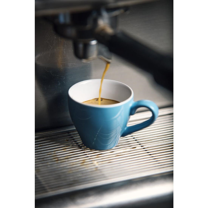 Olympia Cafe Espresso Cup Blue - 100ml 3.38fl oz (Box 12)