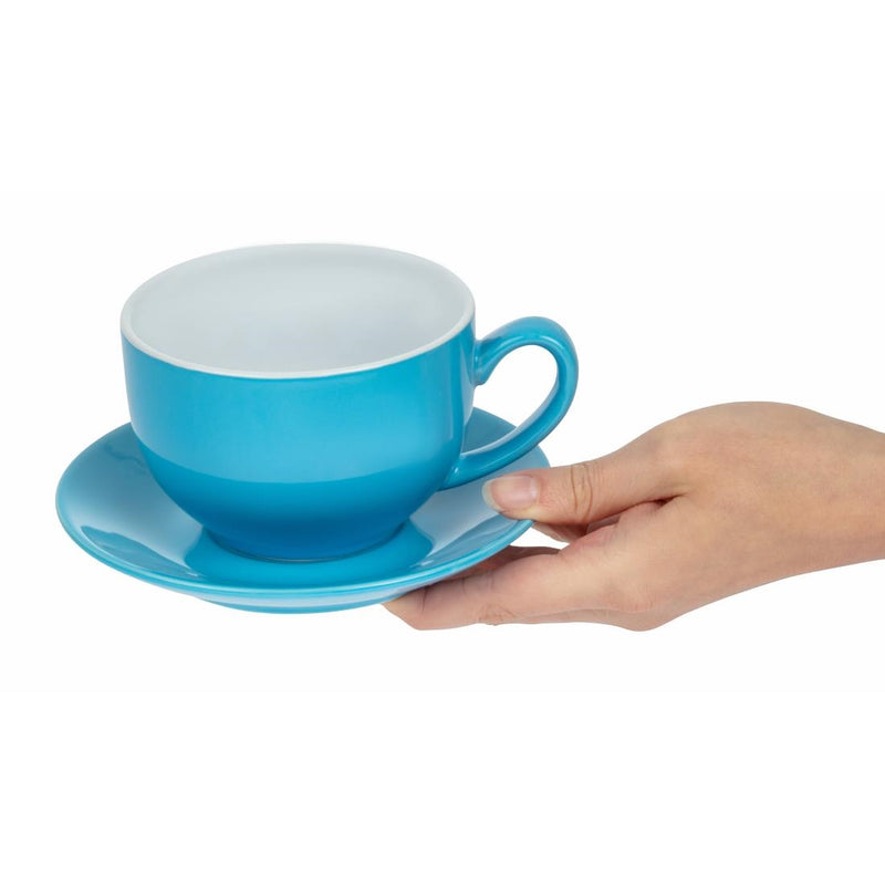 Olympia Cafe Cappuccino Cup Blue - 340ml 11.5fl oz (Box 12)