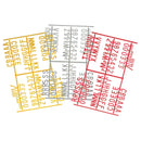 Beaumont Peg Board 20mm Lettres 540 Caractères Jaune (Pack de 20)
