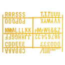 Beaumont Peg Board 20mm Lettres 540 Caractères Jaune (Pack de 20)