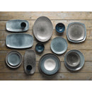 Churchill Studio Prints Raku Runde Coupé-Teller, Quarzschwarz, 288 mm, 12 Stück