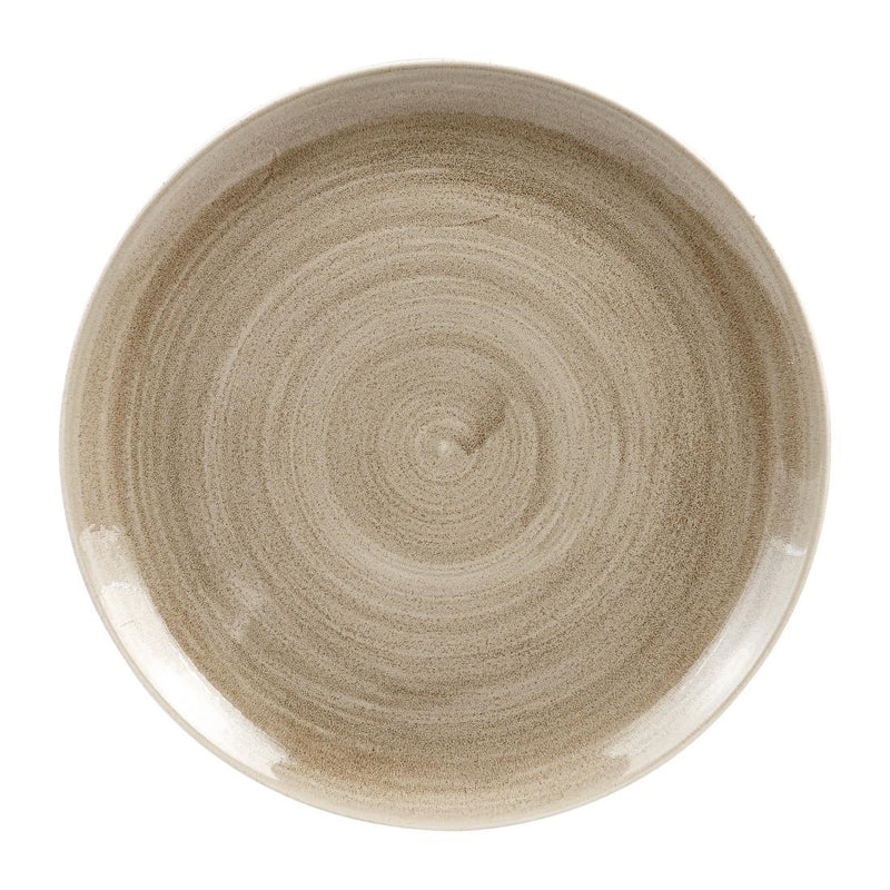 Churchill Stonecast Patina Antique Coupe Plates Taupe 288mm (Pack of 12)