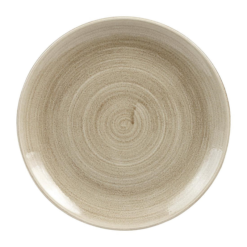 Churchill Stonecast Patina Antique Coupe Plates  Taupe 260mm (Pack of 12)