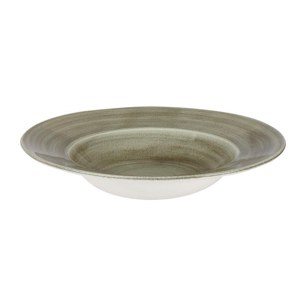 Churchill Stonecast Patina Antique Wide Rim Bowls Green 280mm (Pack of 12)