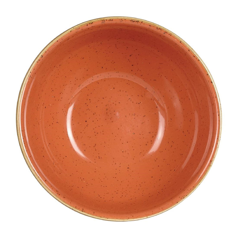 Churchill Stonecast Spiced Orange Suppenschüsseln, 132 mm, 12 Stück