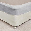 Mitre Essentials Divan Sommier Wrap Gris Super King