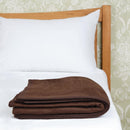 Komfort-Fleecedecke Schokolade