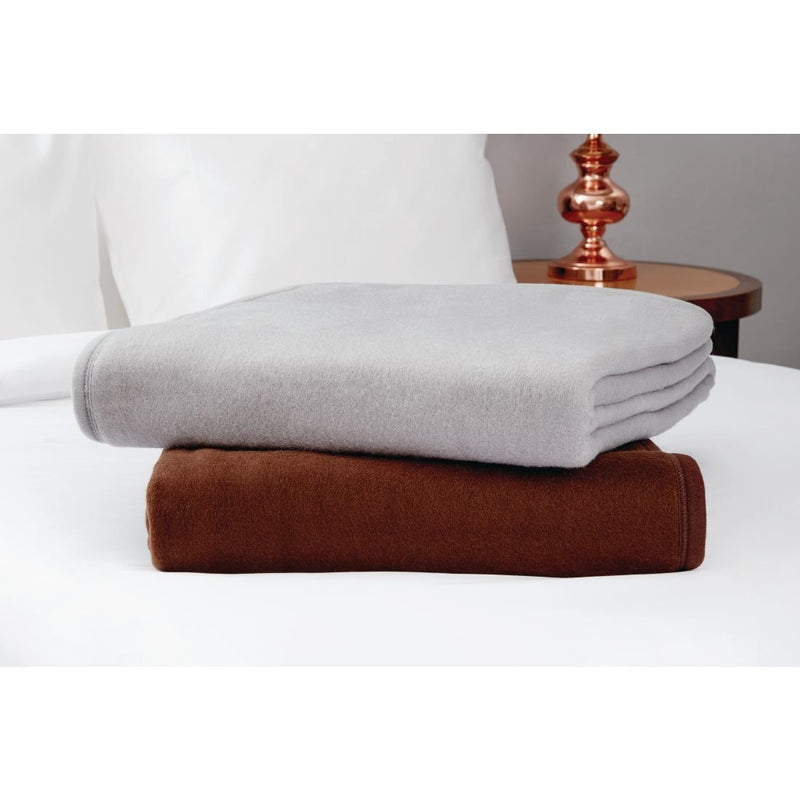 Comfort Fleece Blanket Chocolate