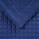 Mitre Essentials Quilted Waffle Bed Runner Denim Super King