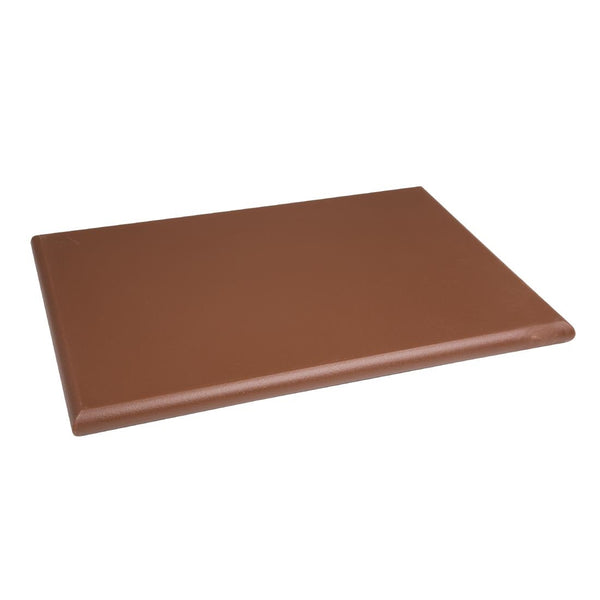 Hygiplas Extra Thick High Density Brown Chopping Board Standard