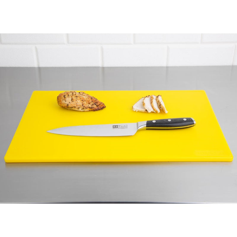 Hygiplas Low Density Yellow Chopping Board Standard