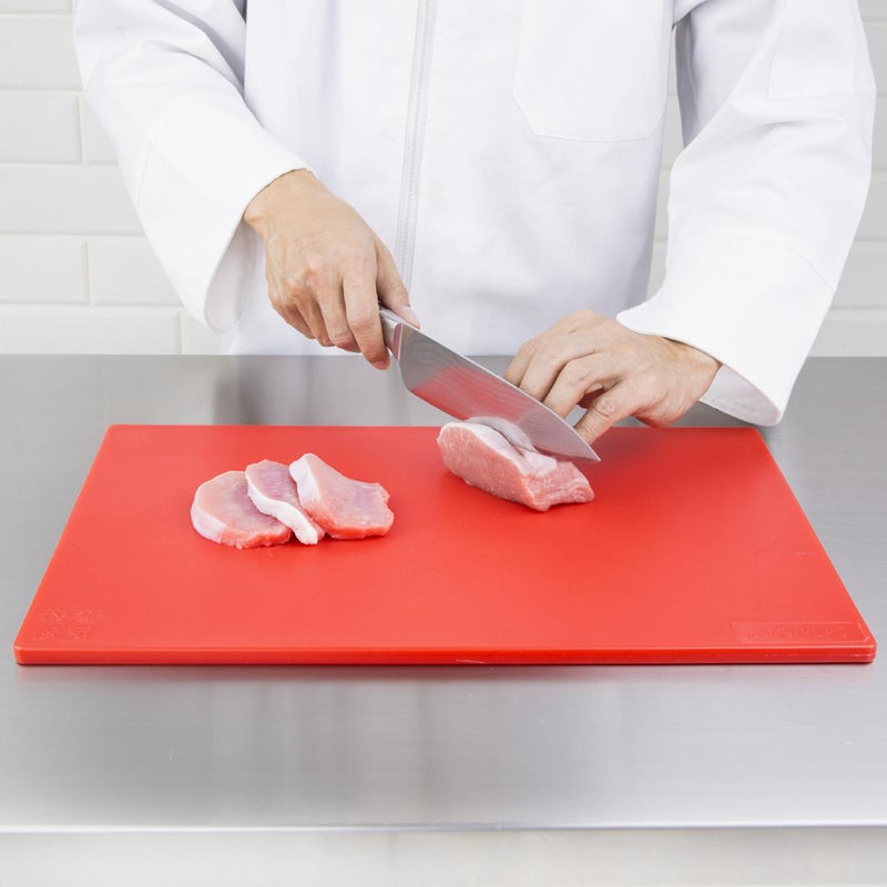 Hygiplas Low Density Red Chopping Board Standard