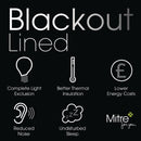 Comfort Tundra Tape Top Curtains Pewter 130 x 229cm