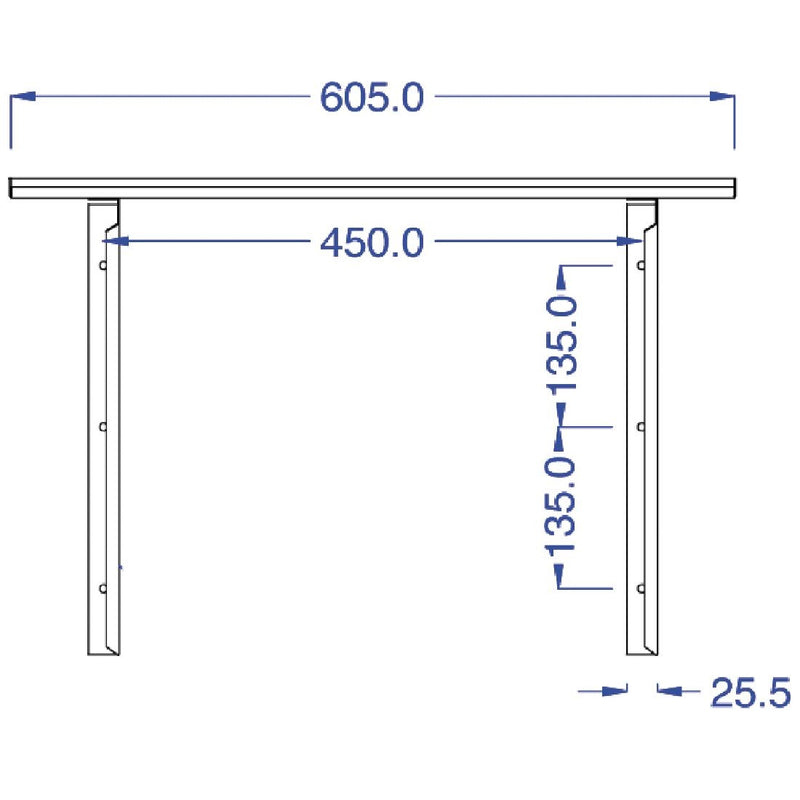 Wall Shelf for Lincat Salamander Grill - Ref GR3/WS