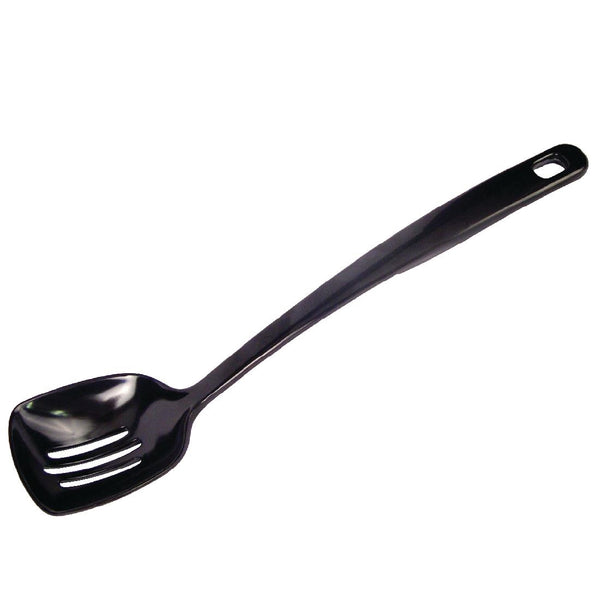 Black Slotted Serving Spoon 12"