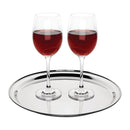 Olympia Rundes Servicetablett aus Edelstahl, 305 mm